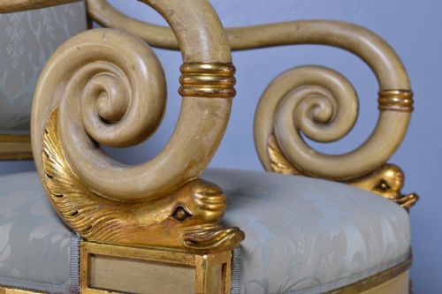 REGENCY PAINTED ARMCHAIR - ADDITIONAL PHOTO 2