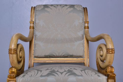 REGENCY PAINTED ARMCHAIR - ADDITIONAL PHOTO 6