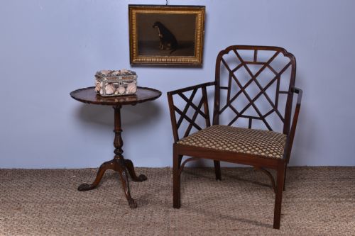 PAIR OF MAHOGANY COCKPEN ARMCHAIRS - ADDITIONAL PHOTO 2