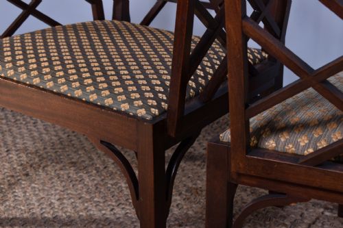 PAIR OF MAHOGANY COCKPEN ARMCHAIRS - ADDITIONAL PHOTO 6