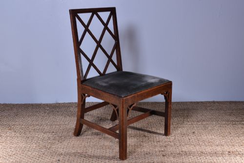 george iii cockpen side chair - CATEGORY: ANTIQUE CHAIRS - DATED GEORGIAN