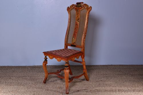 queen anne japanned side chair - CATEGORY: ANTIQUE CHAIRS - DATED 18TH CENTURY