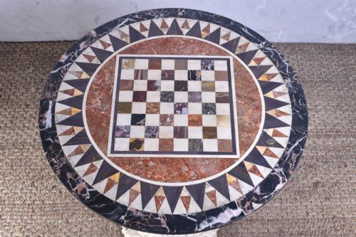 ANTIQUE SPECIMEN MARBLE TABLE - ADDITIONAL PHOTO 1