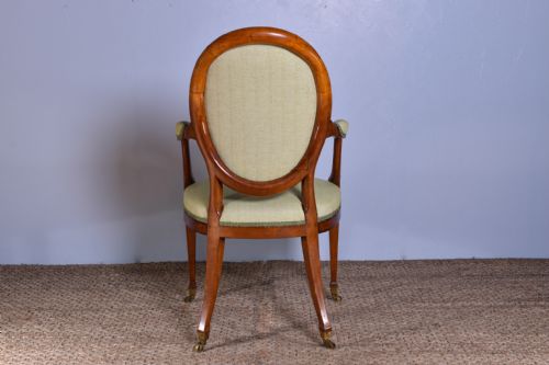 GEORGE III SATINWOOD OPEN ARMCHAIR - ADDITIONAL PHOTO 8
