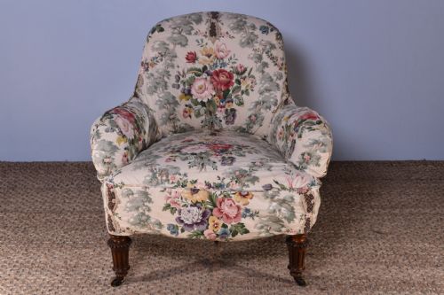 gillows deepbuttoned armchair - CATEGORY: ANTIQUE CHAIRS - DATED 19TH CENTURY