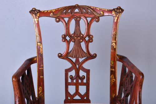 CHINESE CHIPPENDALE STYLE ARMCHAIR - ADDITIONAL PHOTO 1