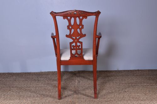 CHINESE CHIPPENDALE STYLE ARMCHAIR - ADDITIONAL PHOTO 8