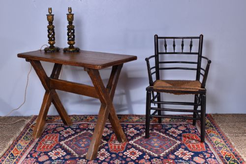 HEALS OAK X FRAME TAVERN TABLE - ADDITIONAL PHOTO 2