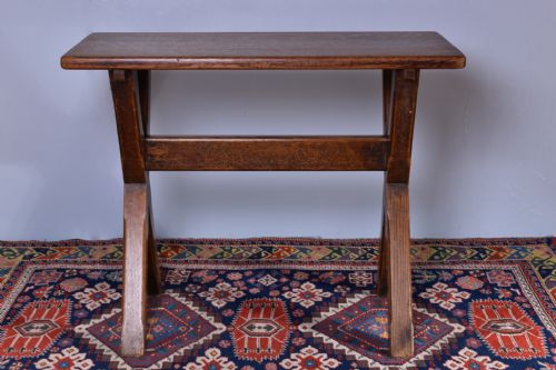 HEALS OAK X FRAME TAVERN TABLE - ADDITIONAL PHOTO 4