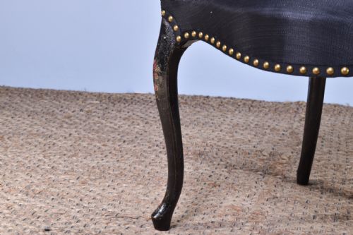 GEORGE III PAINTED OPEN ARMCHAIR - ADDITIONAL PHOTO 9