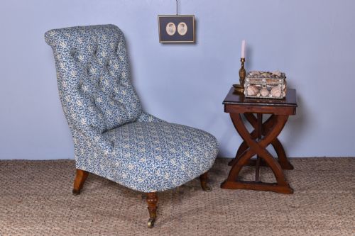 HOWARD SONS SLIPPER CHAIR - ADDITIONAL PHOTO 2