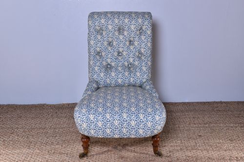 HOWARD SONS SLIPPER CHAIR - ADDITIONAL PHOTO 4