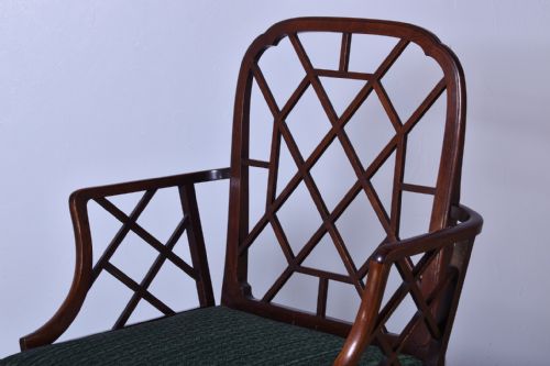 GEORGE III MAHOGANY COCKPEN ARMCHAIR - ADDITIONAL PHOTO 6