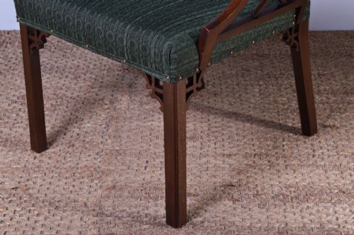 GEORGE III MAHOGANY COCKPEN ARMCHAIR - ADDITIONAL PHOTO 1