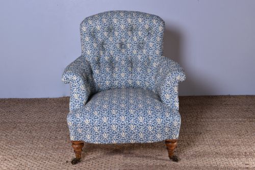 HOWARD SONS EASY ARMCHAIR - ADDITIONAL PHOTO 4