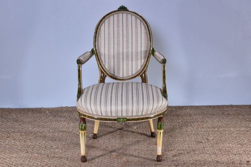 GEORGE III PAINTED ARMCHAIR - ADDITIONAL PHOTO 2