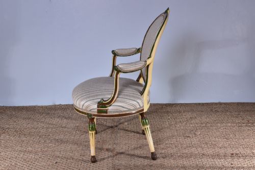 GEORGE III PAINTED ARMCHAIR - ADDITIONAL PHOTO 3