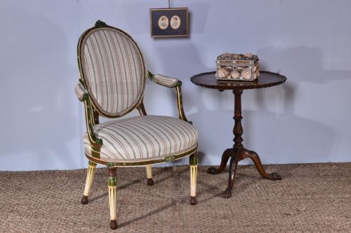 GEORGE III PAINTED ARMCHAIR - ADDITIONAL PHOTO 4
