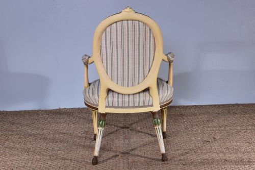 GEORGE III PAINTED ARMCHAIR - ADDITIONAL PHOTO 5