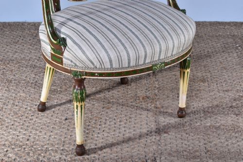 GEORGE III PAINTED ARMCHAIR - ADDITIONAL PHOTO 6