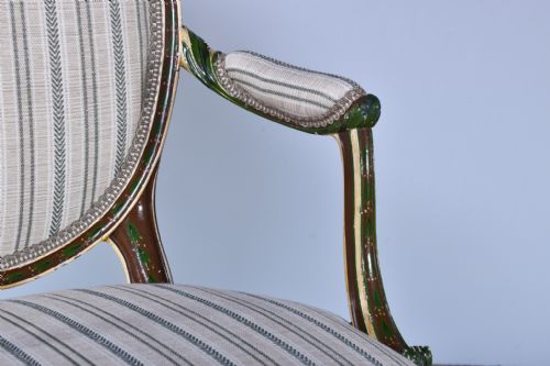 GEORGE III PAINTED ARMCHAIR - ADDITIONAL PHOTO 7