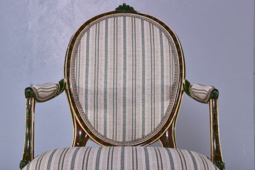 GEORGE III PAINTED ARMCHAIR - ADDITIONAL PHOTO 9