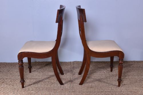 PAIR OF GILLOWS MAHOGANY CHAIRS - ADDITIONAL PHOTO 4