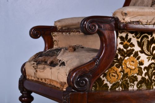GEORGE IV BERGRE ARMCHAIR - ADDITIONAL PHOTO 5