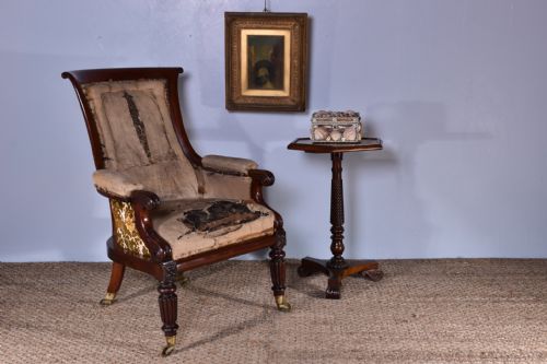 GEORGE IV BERGRE ARMCHAIR - ADDITIONAL PHOTO 6