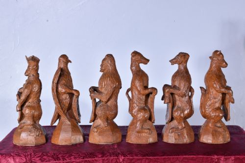 COLLECTION OF GNOMEMAN CARVED OAK FIGURES - ADDITIONAL PHOTO 5