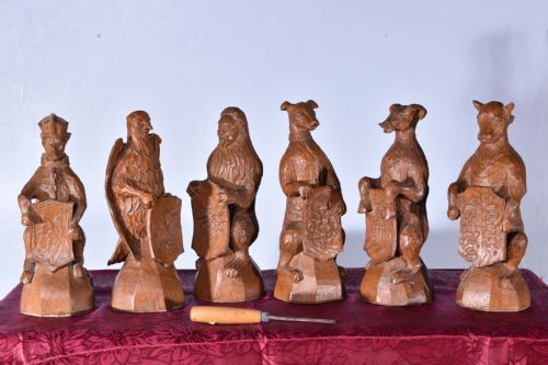 COLLECTION OF GNOMEMAN CARVED OAK FIGURES - ADDITIONAL PHOTO 6