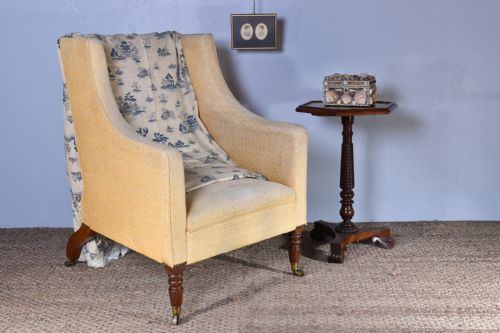 regency library chair - CATEGORY: ANTIQUE CHAIRS - DATED REGENCY