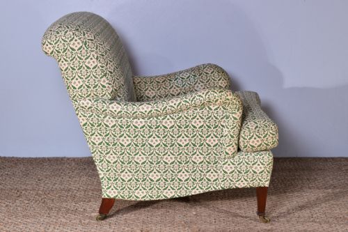 HOWARD SONS BRIDGEWATER ARMCHAIR WITH FOOTSTOOL - ADDITIONAL PHOTO 5