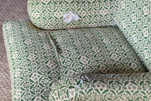 HOWARD SONS BRIDGEWATER ARMCHAIR WITH FOOTSTOOL - ADDITIONAL PHOTO 7