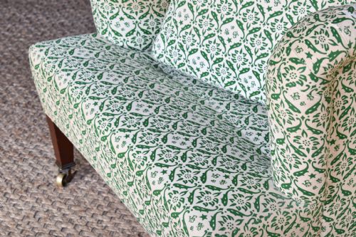 HOWARD SONS BRIDGEWATER ARMCHAIR WITH FOOTSTOOL - ADDITIONAL PHOTO 11