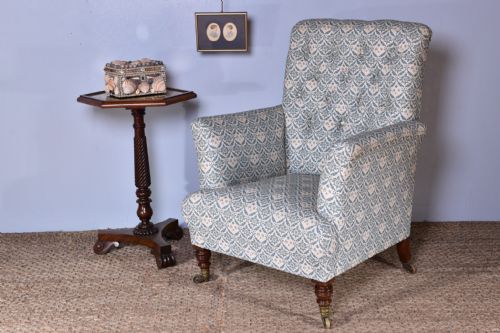 HOWARD SONS EASY ARMCHAIR - ADDITIONAL PHOTO 1