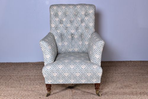 HOWARD SONS EASY ARMCHAIR - ADDITIONAL PHOTO 2