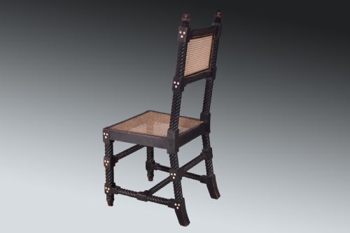 EBONISED SIDE CHAIR - ADDITIONAL PHOTO 2