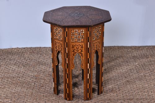 damascus occasional table - CATEGORY: ANTIQUE TABLES - DATED 1900
