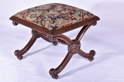 ROSEWOOD XFRAME STOOL - ADDITIONAL PHOTO 1
