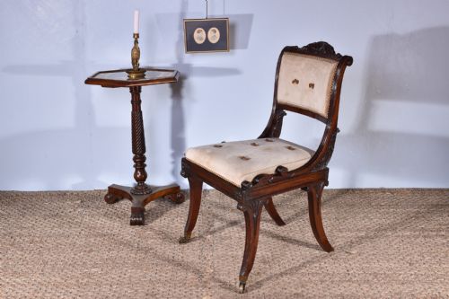 REGENCY MAHOGANY CHAIR - ADDITIONAL PHOTO 3