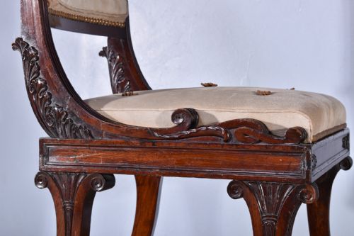 REGENCY MAHOGANY CHAIR - ADDITIONAL PHOTO 5