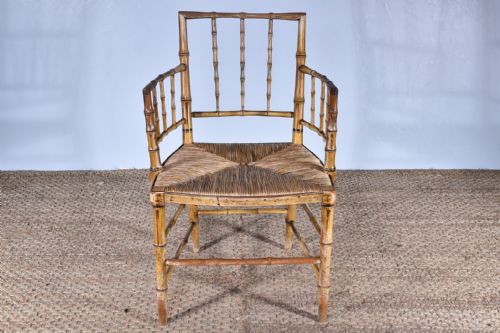 REGENCY FAUXBAMBOO ARMCHAIR - ADDITIONAL PHOTO 1