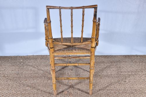 REGENCY FAUXBAMBOO ARMCHAIR - ADDITIONAL PHOTO 3