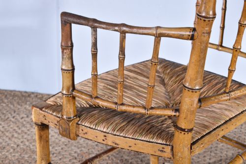 REGENCY FAUXBAMBOO ARMCHAIR - ADDITIONAL PHOTO 4