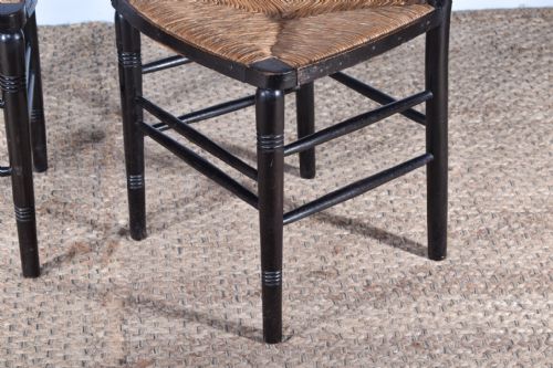 PAIR OF AESTHETIC MOVEMENT SIDE CHAIRS - ADDITIONAL PHOTO 3