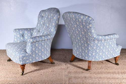 PAIR OF HOWARD SONS ARMCHAIRS - ADDITIONAL PHOTO 2