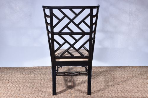 A CHINOISERIE WING BACK ARMCHAIR - ADDITIONAL PHOTO 7