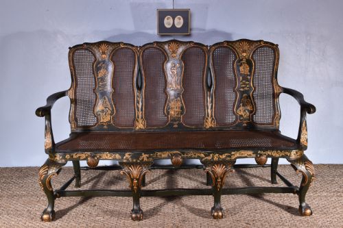 GREEN LACQUERED JAPANNED SUITE - ADDITIONAL PHOTO 6