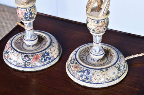 PAIR OF TALL KASHMIRI TABLE LAMPS - ADDITIONAL PHOTO 2